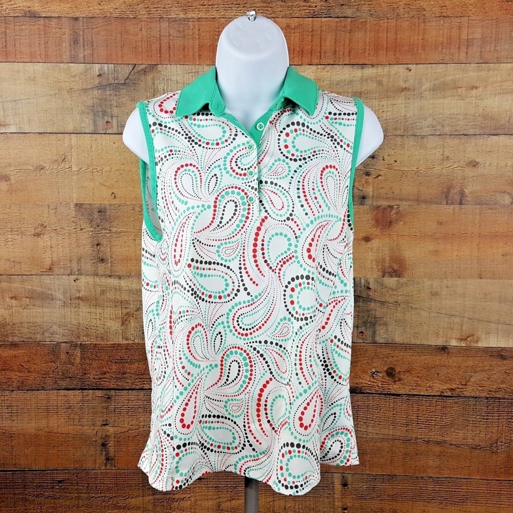 Golf America Petite Golf Shirt Women's Size PM Gre